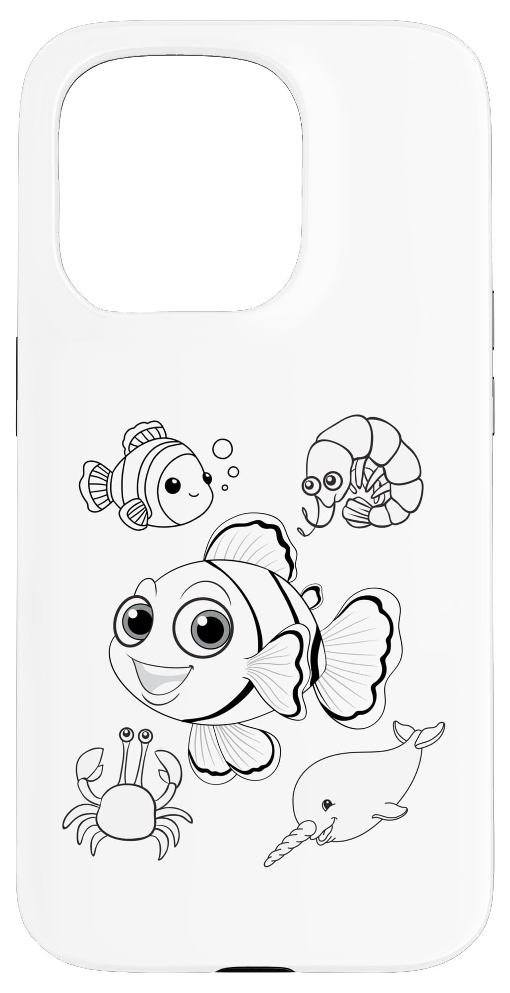 Zum bemalen fr Kindergeburtstag malen ausmalen Fische Hlle fr iPhone 15  Pro : Amazon.de: Elektronik & Foto