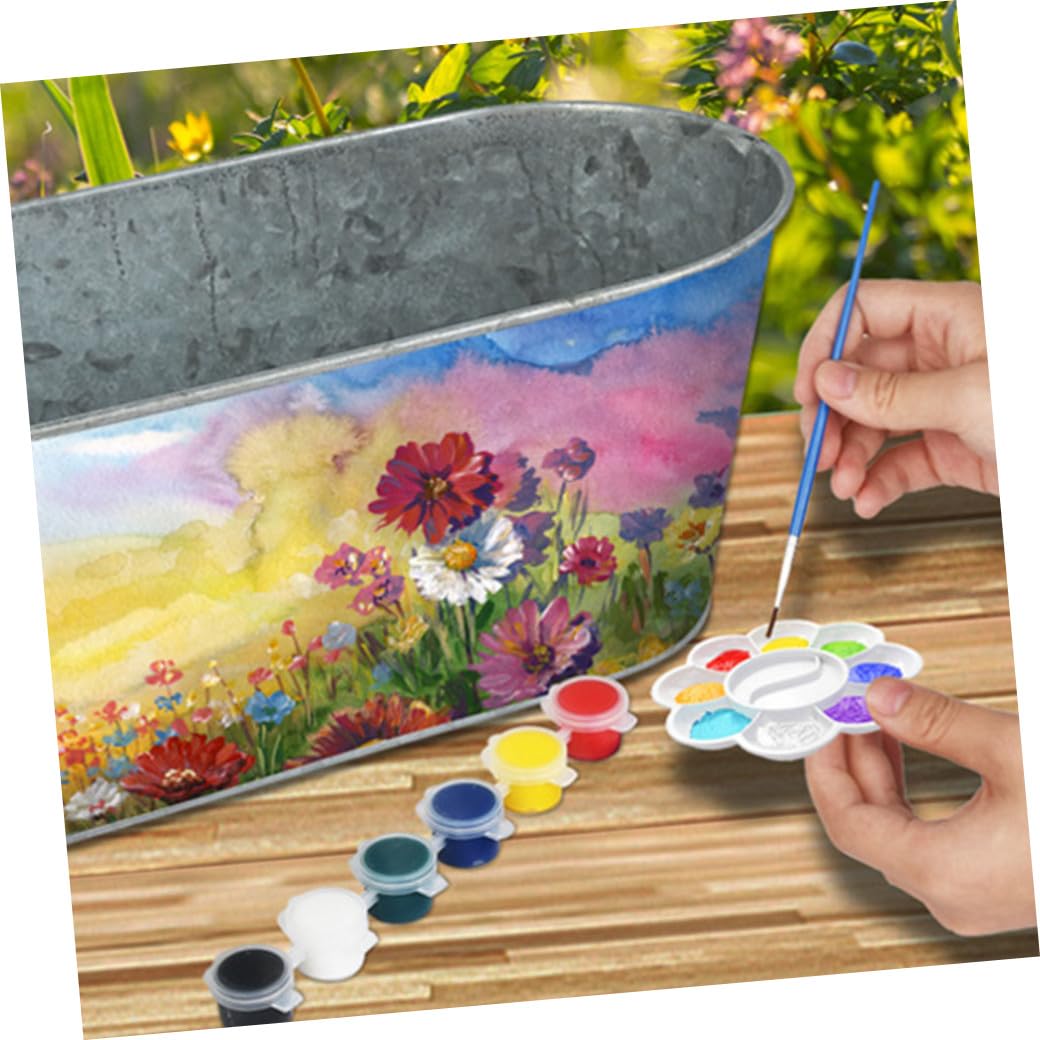 BESPORTBLE Kit de Cultivo de Plantas y Flores para Niños, Jardinería Interior DIY, Maceta de Hierro, Set Artístico Educativo y Seguro para Manualidades y Crecimiento de Hierbas Aromáticas