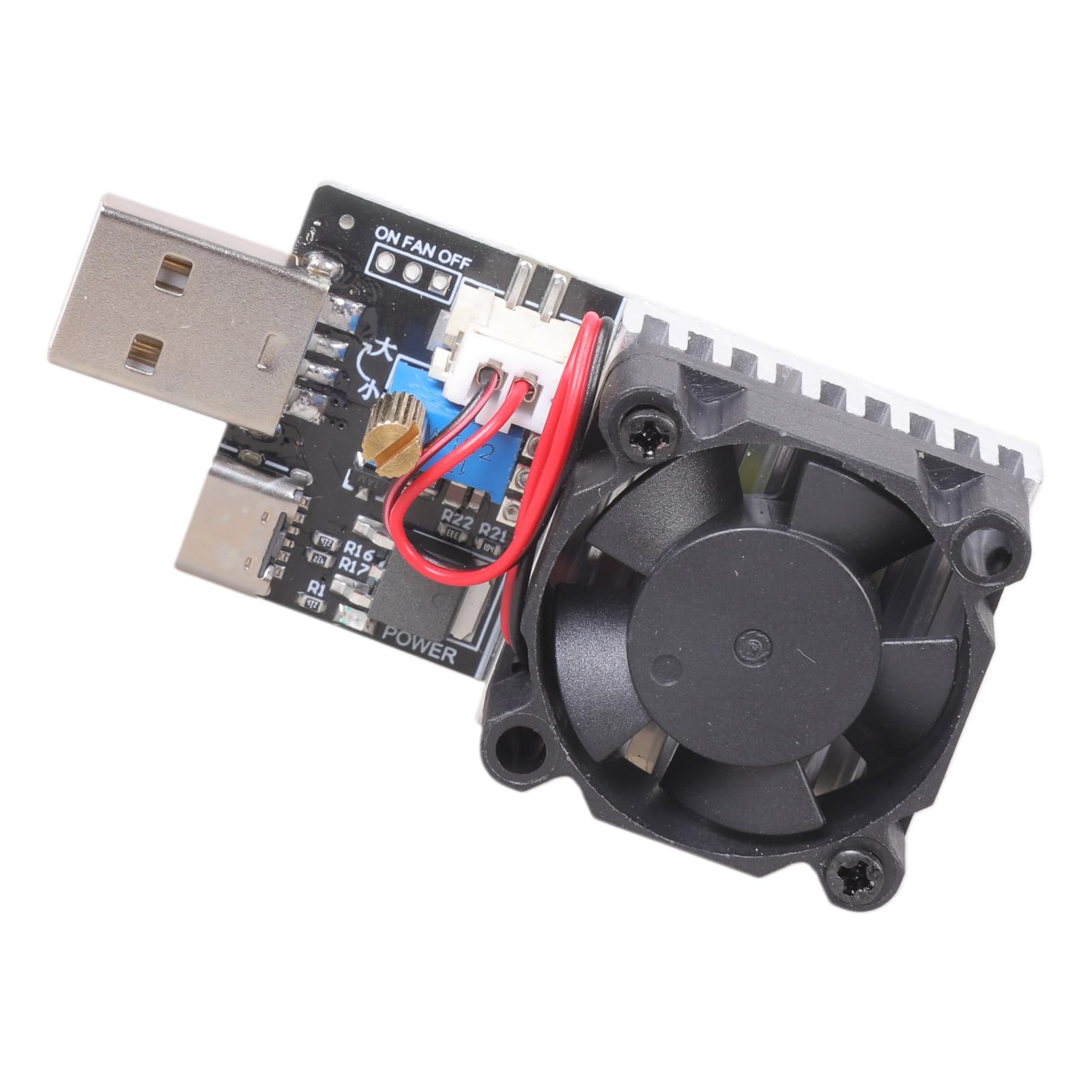 YROHGKPN Variable Current USB Testing Load Module with Smartests Thermals Management 3A Output for Applications Industrial USB Load Module