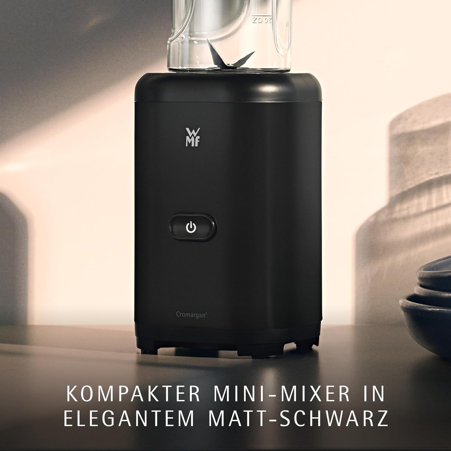 WMF Kult X Mix & Go – Smoothie Maker & Mixer, kompakter Standmixer 300 W mit 0,6 L Tritan-Flasche... Ansicht 4
