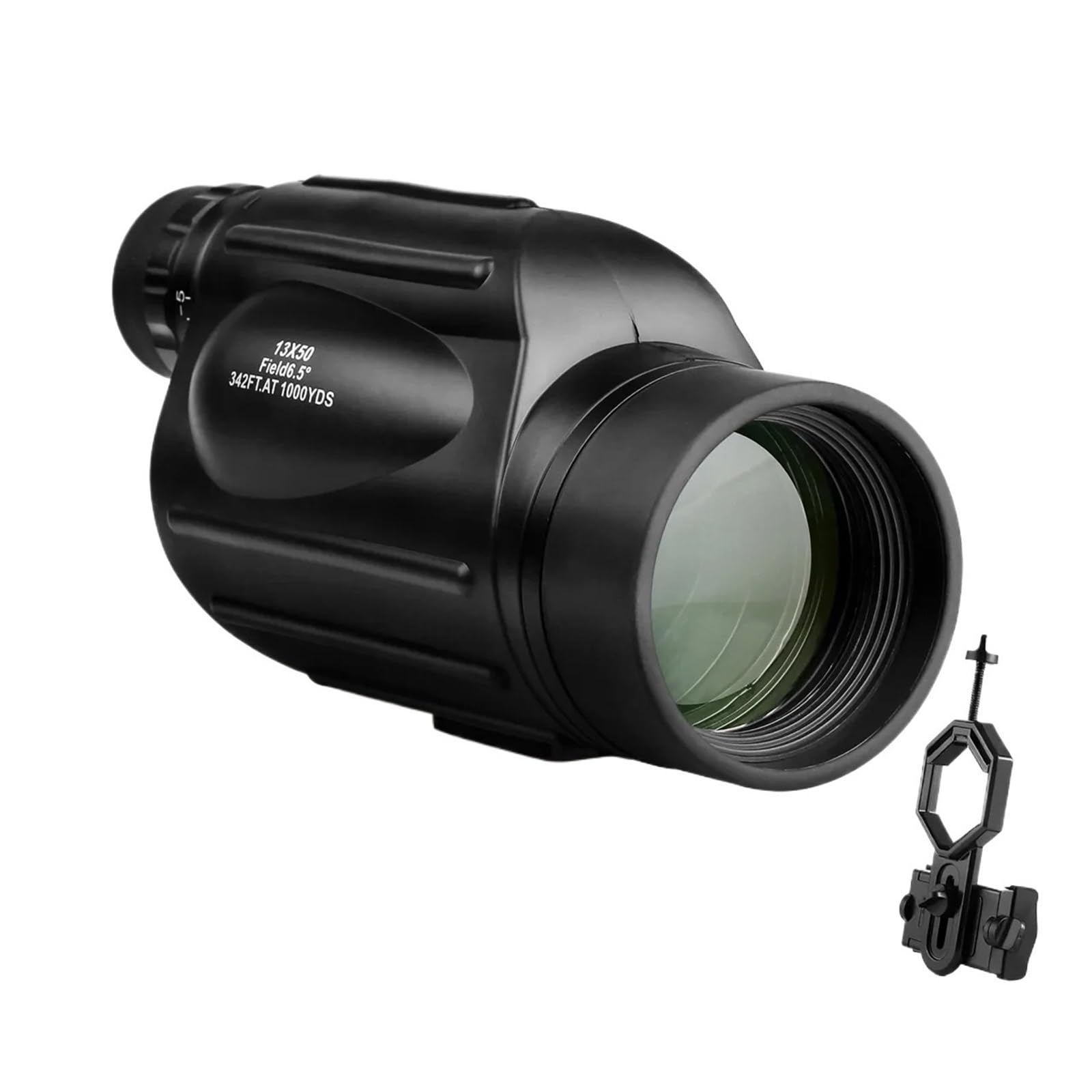 Teleskop 13x50 Wodoodporny I Odporny Na Mgłę Monokular Z Siatką Odległości Do Uprawiania Sportu Pieszych Wędrówek Mocny Okular I PowięKszenie(13-Phone Adapter)