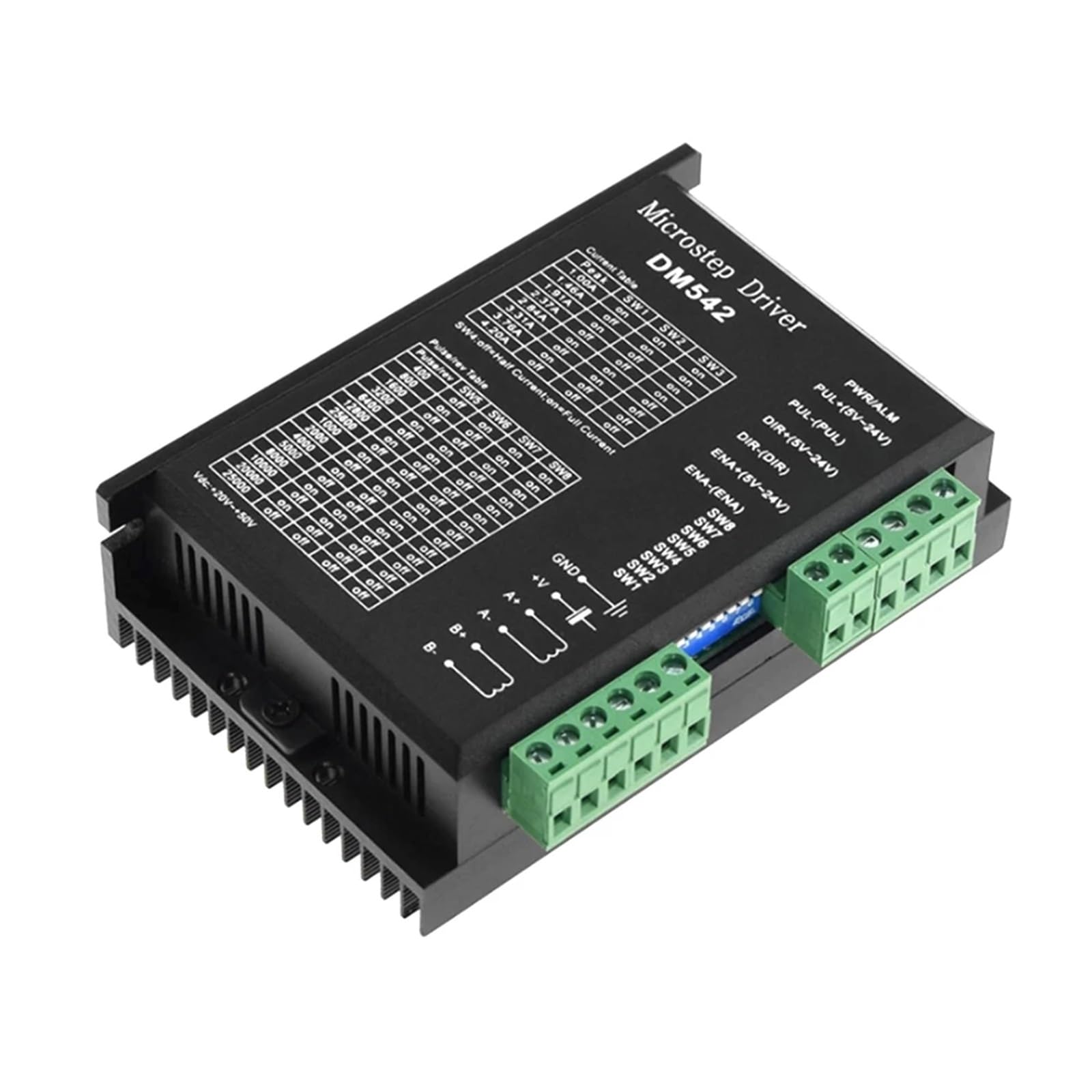 EKFBQBGW DM542 Stepper electronic starter Controller 2-Phase Digital Stepper electronic starter Driver 18-48 VDC Max. 4.2A for 57 86 Series electronic starter