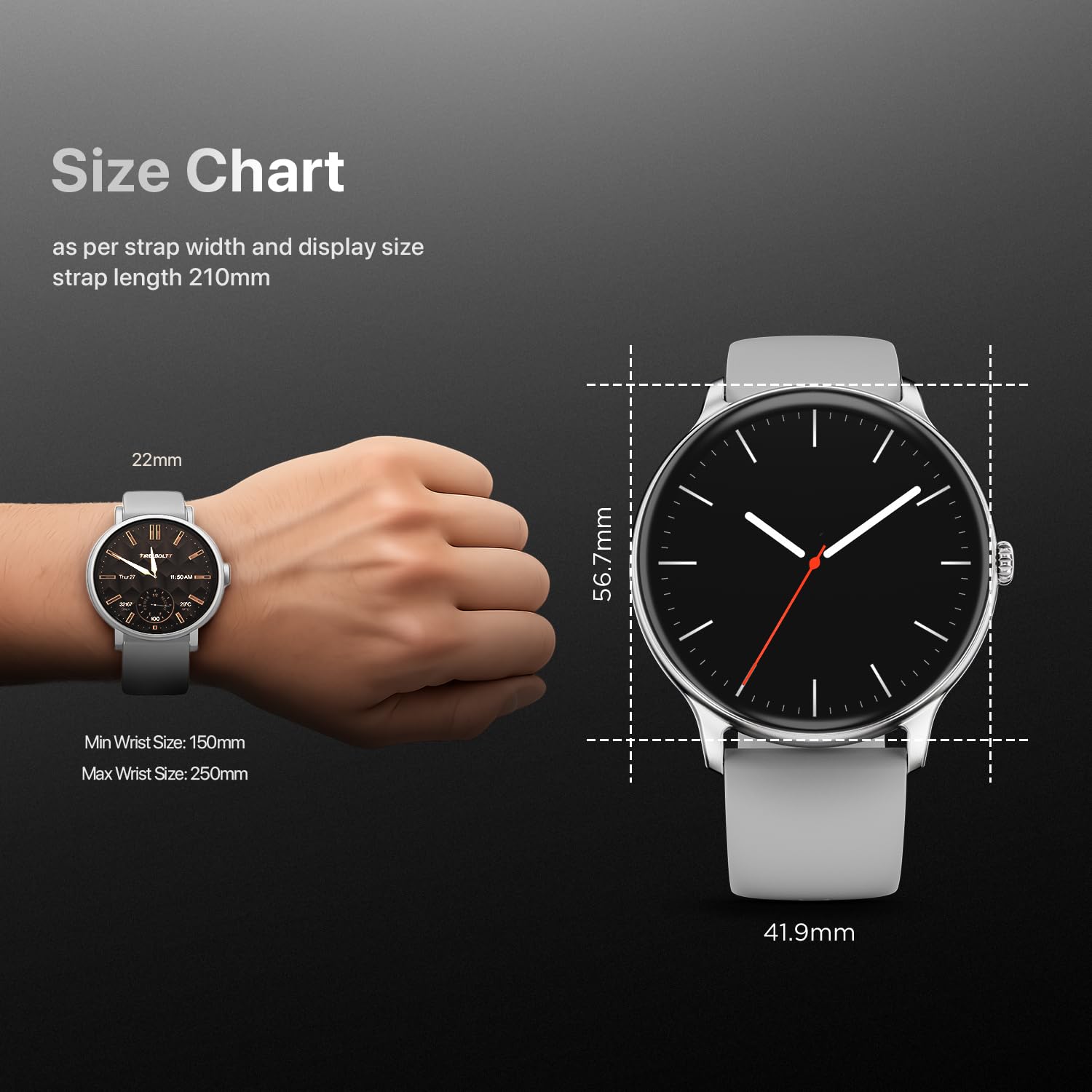 Fire-Boltt Phoenix Pro Smart Watch 1.39 inch Bluetooth Calling, AI Voice Assistant, Metal Body with 120+ Sports Modes, SpO2, Heart Rate Monitoring (Grey)