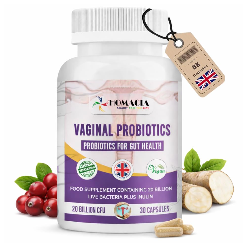 Vaginal Probiotics for Women - 20 Billion Bio-Balance & Vaginal Gut Bacteria Support - Cystitis Treatment for Women - UTI Treatment for Women - Vitaflora for Women - UK Made