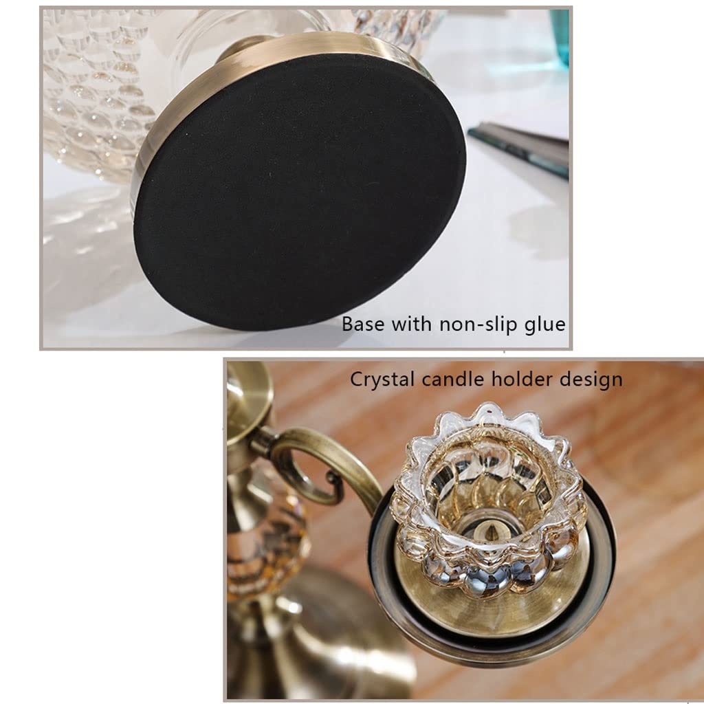 Kerzenhalter für Adventskranz, 4 Arme Metall Kerze Inhaber Amerikanisch Luxus Kerzenständer Kreative Hochzeit Mittelstücke Dekorationen for Wohnkultur Handwerk Heim-Party-Dekoration