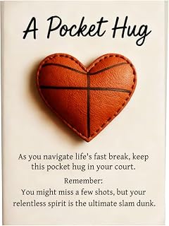 Basketball Pocket Hug, Golf Pocket Hug, Heart-Shaped Sport-Themed PocketHug Softball Football Encouragement Gifts for Sports Enthusiasts Friends