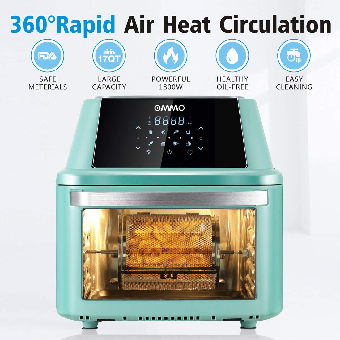 Air Fryer Oven 17Quart, OMMO...B08NPJ3Q6X