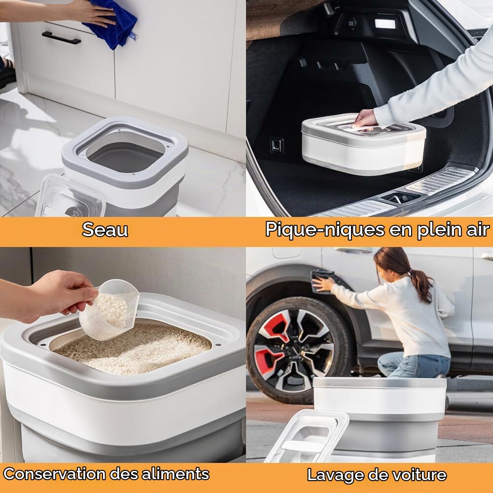 boite croquette chien, conteneur croquettes chien, 10L boîte à aliments pour chiens, Bac à aliments pour animaux bien refermable Peut contenir des aliments pour animaux