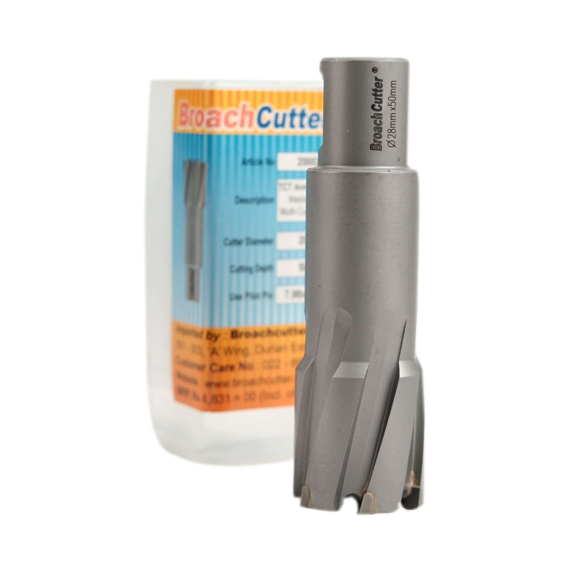 Broachcutter TCT Annular Core Cutter for Magnetic Drilling Machine, Carbide Core Drill, Cutter for Magnetic Drilling Machine (Cutting Depth: 50 mm, Diameter: 28mm, 200028)-image-22