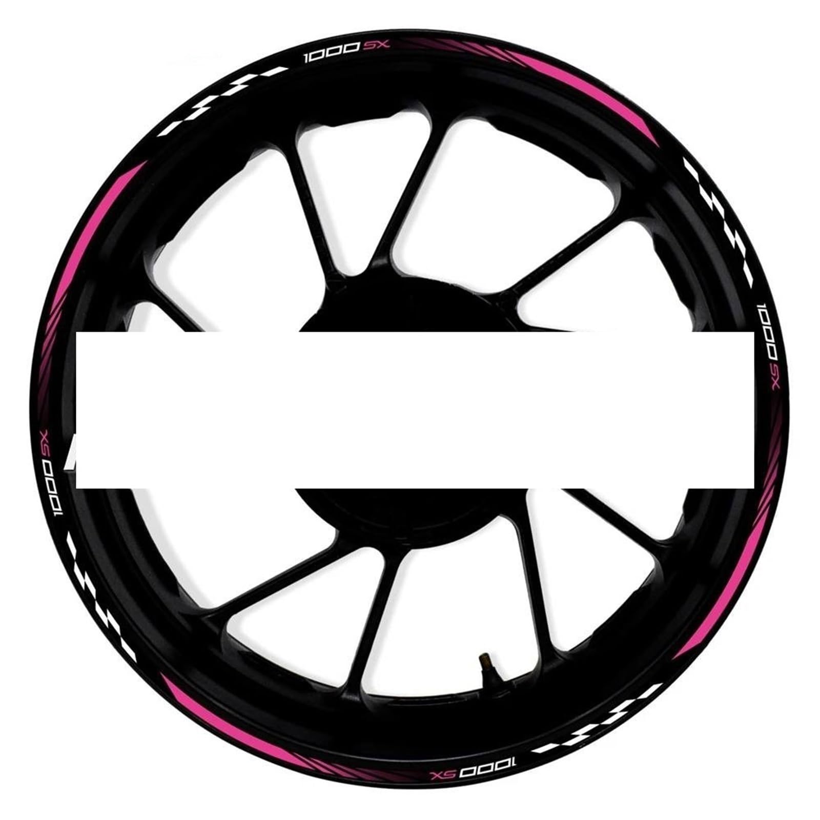 Motorcycle Wheel Sticker Rim Decal Hub Stripe Tape for Kawasaki Z1000SX Z-1000SX Decorative(Color14)