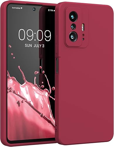 kwmobile Funda compatible con Xiaomi 11T11T Pro - Funda protectora delgada de silicona TPU - Sweet Cherry