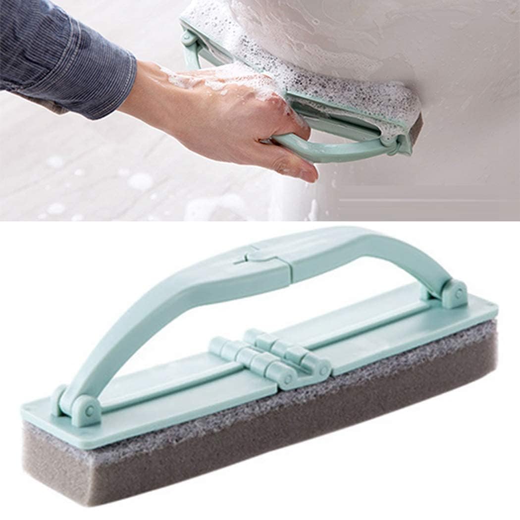 Folding Flexible Sponge Brush Multi-Purpose Cleaning Handle for Kitchen, Window Glass, Tile, wash Basin, Table Cleaning Cleaner Tool Sponge Wet and Dry use for Home and Kitchen-image-45