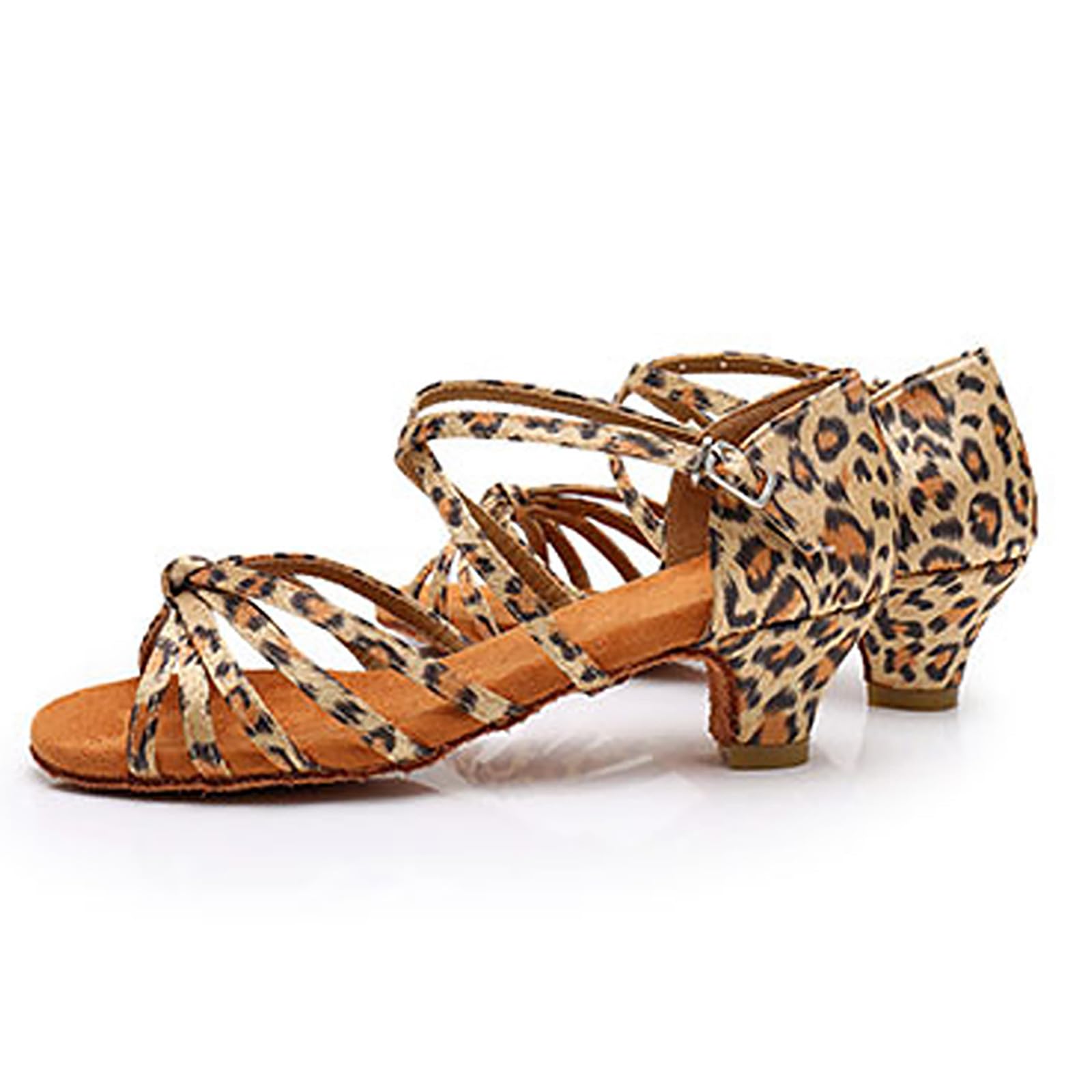 Scarpe da Ballo Latino Americano Bambina Tacchi Bassi Suola Morbida Scarpe Latino Americano Bambina Comode e Antiscivolo Sandali per Dance Performance Salsa