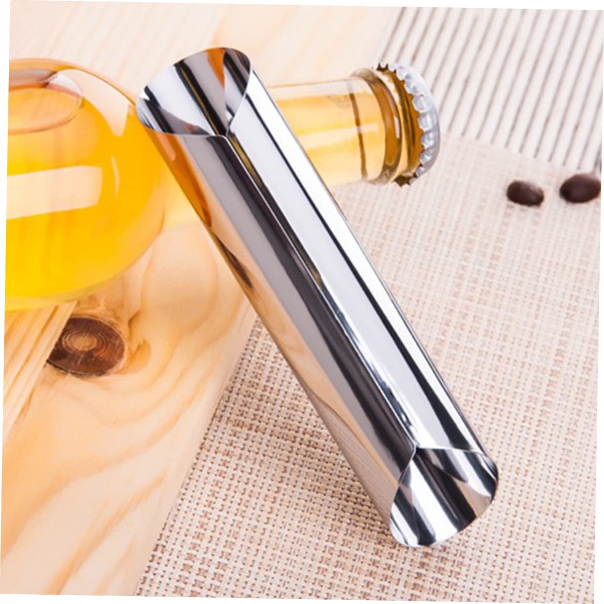 Unomor 12pcs Stainless Steel Bread Baking Cylindrical Croissant Tubes Easy to Use Clean for Baking
