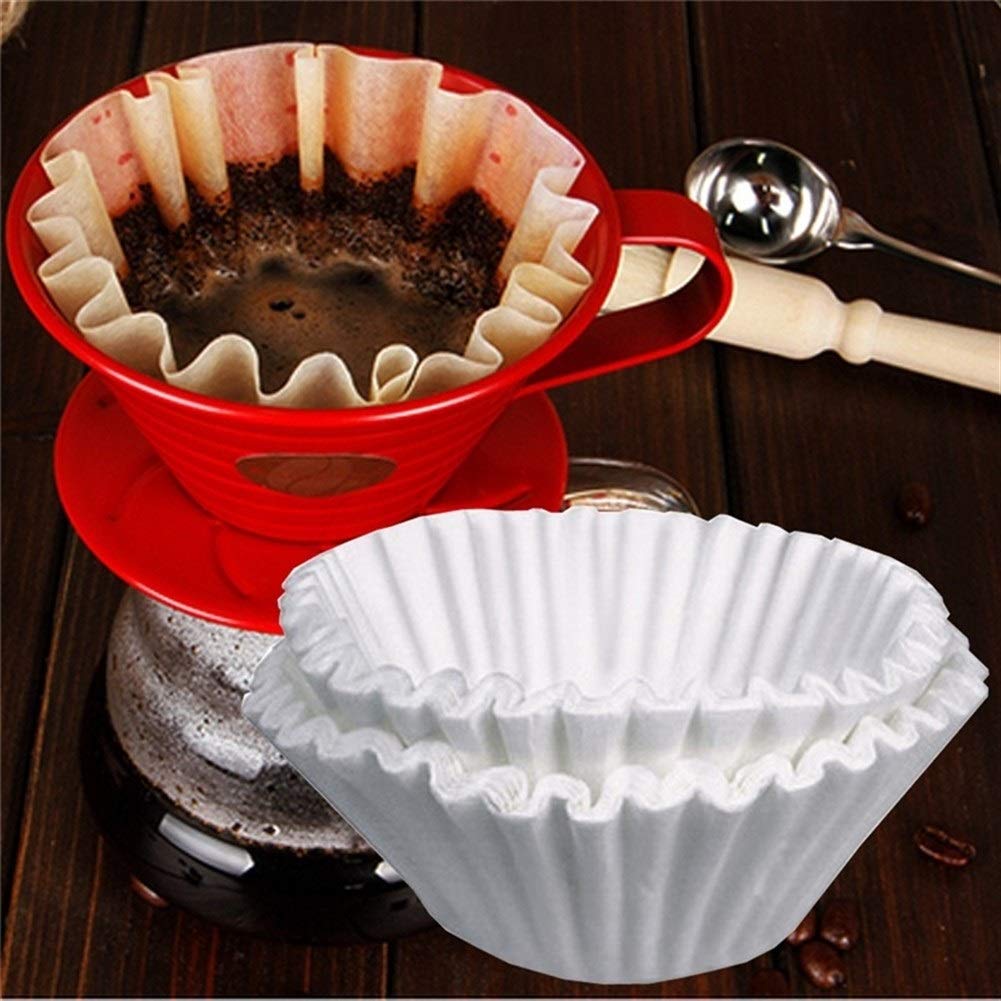 Koffie Filter Pods - Cake Shaped Pattern Koffie Filters Enkele Portie Papier - Koffie Filter Papier Gebruik Met Herbruikbare Cup Filter Pods Voor 1-4