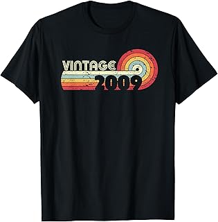 2009 Vintage Shirt, Birthday Gift Tee. Retro Style T-Shirt - Buy now