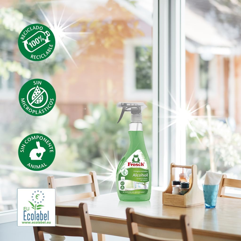 Limpiacristales ecológico Frosch 500ml por 2,38€ en compra recurrente (ahorra el 50% en 1 al comprar 2)