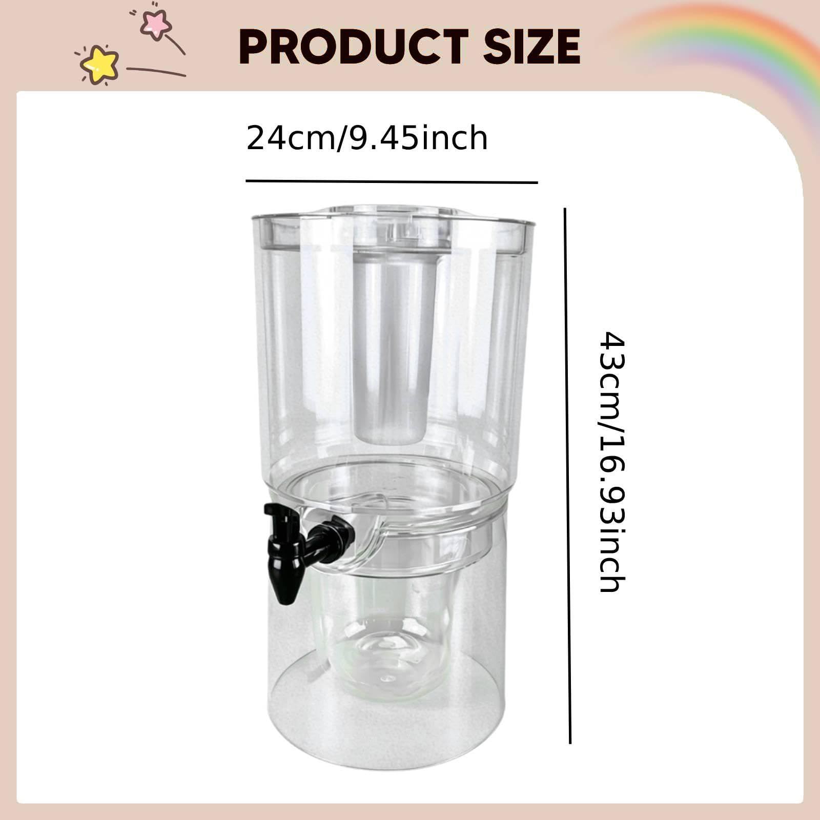 Baoblaze Dispensador Bebidas, Jarra Agua, Recipiente para Jugo para Fiestas, 43cmx24cm