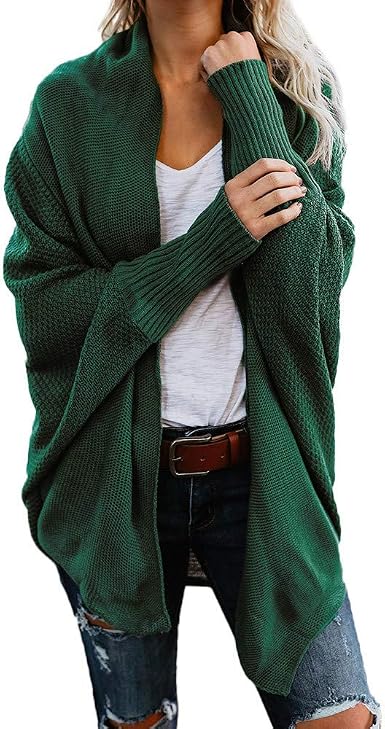 Viahwyt Womens Chunky Knitted Shawl 