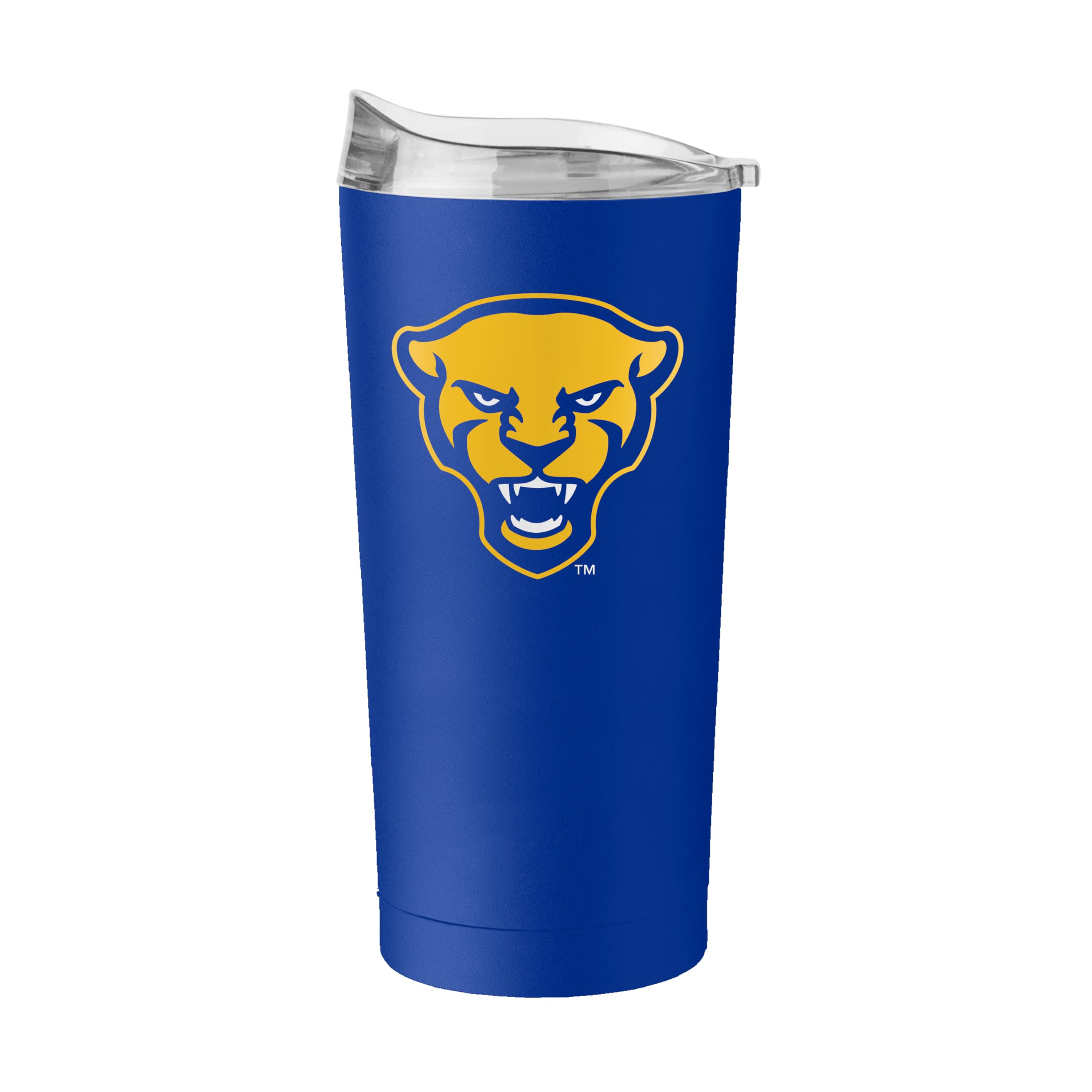 Logo Brands NCAA 20 oz Powder Coat Stainless Tumbler -Double-Wall Insulated Everday Tumbler for Hot or Cold Drinks, High Lip Lid, Team Color