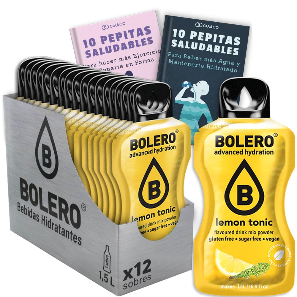 24 x Bebida Bolero COLA Hidratante Sin Azucar (24x9 grs) + 30 Pepitas Saludables para una vida más sana by Cia&Co — view 243