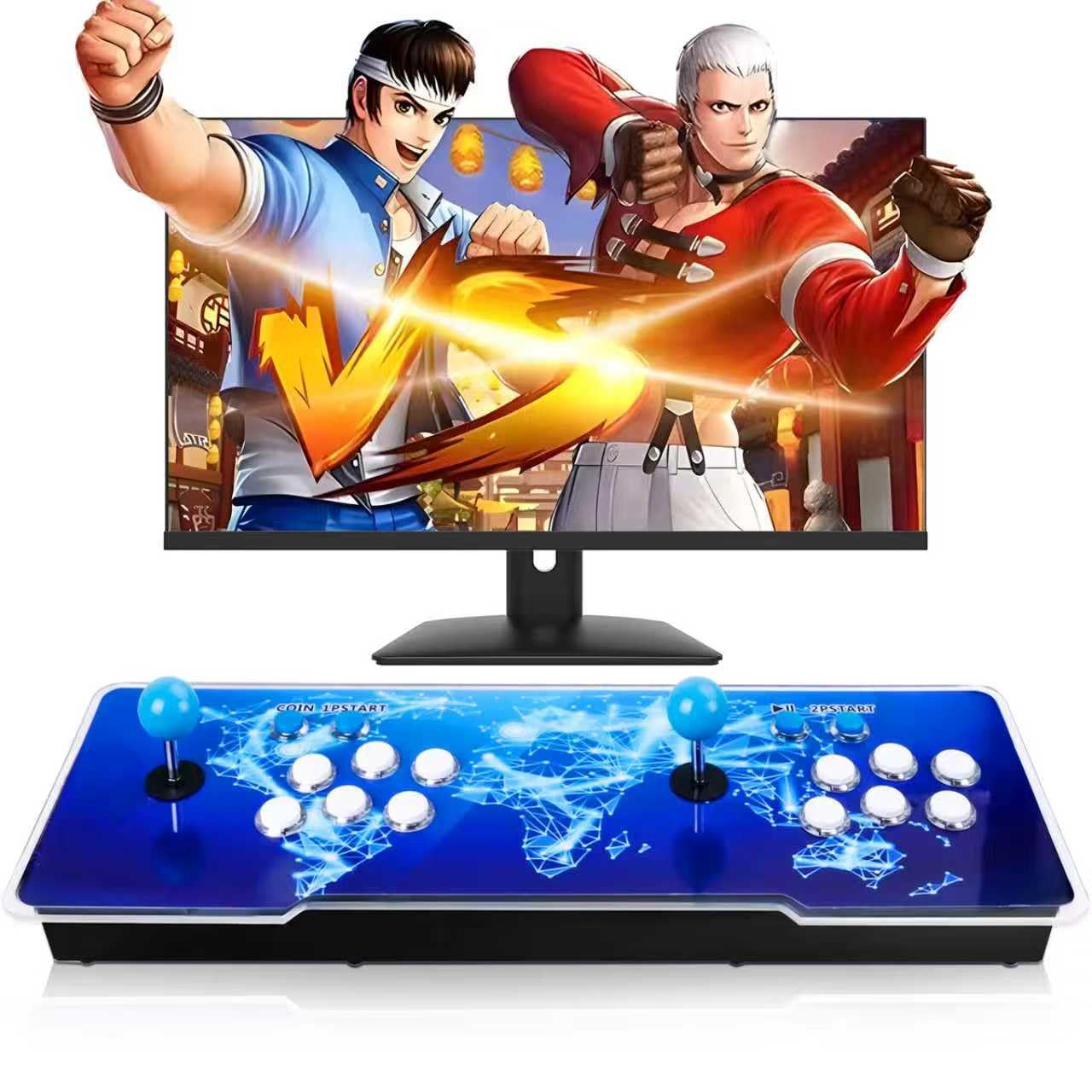 32000 in 1 Pandoras Box, Retro Arcade Console, Plug and Play Videogioco, Display 1280X720, Giochi 3D, Doppio Joystick Lista Preferiti Categoria di gioco Salva/Cerca/Nascondi/Pausa (Complessivamente)