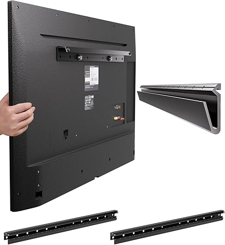 Fulifix Paquete de 2 soportes de TV para paneles de yeso sin tachuelas para televisores de 32 a 75 pulgadas, soporte de pared para TV sin taladro,