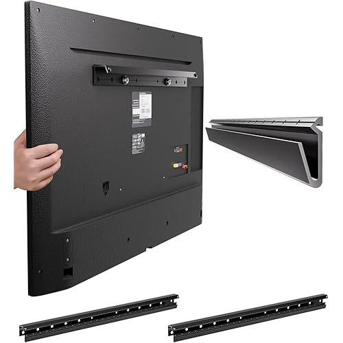 Fulifix 2 Pack Studless Drywall TV Mount for 32-75 Inch TVs, No Drill TV Wall Bracket, No Stud TVs Wall Mount fits Most LED LCD Flat Curved Screen TVs & Monitors, Max VESA 600x400mm up to 150 lbs