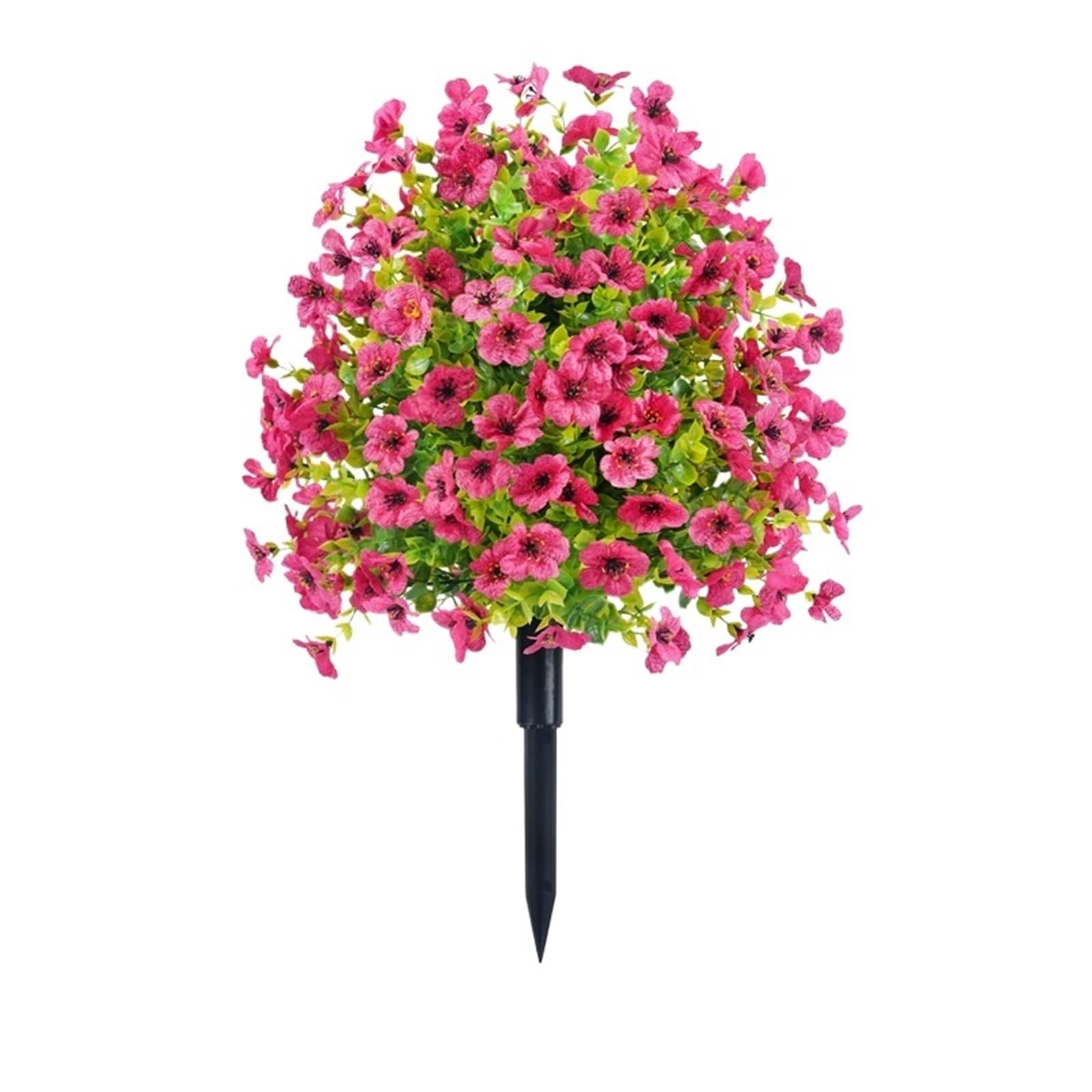 WBCDXCBB Simulated Flowers Eucalyptus Violet Ground Planting Shooting Home Garden Decoration 1Pcs(Roseredfc033-45)