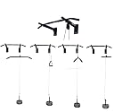 ALLYSON FITNESS Pull Up Bar Wall Mounted Chin Up Bar Side Pulley with Lats Bar, Tricep Bar, U Bar and Solid Fitness Accessory for Home Gym-(Color Black) Without Weight gallery image