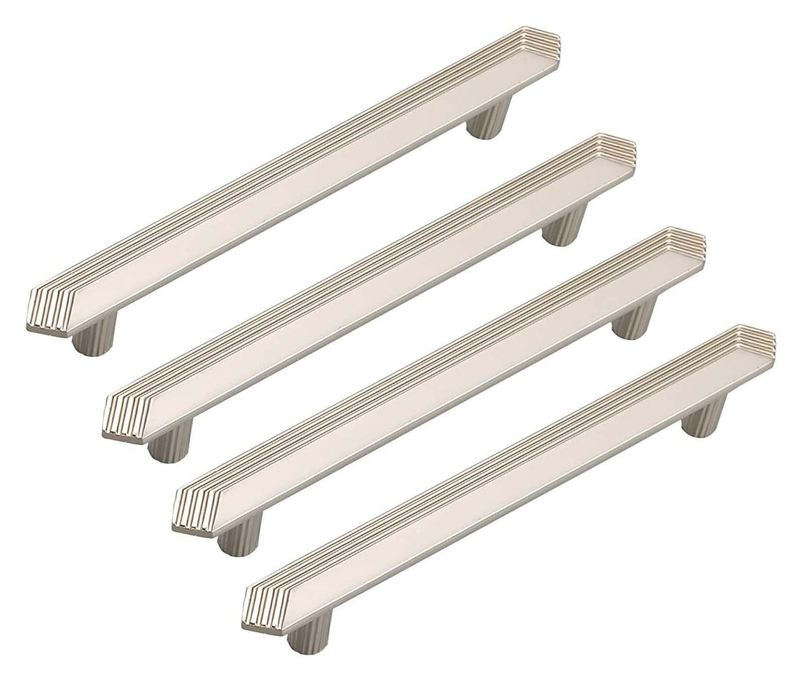 Mbhhu B Hidden Drawer Pulls，4 X Kitchen Cupboard Handles Drawer Hardware Handle Cabinet Door Handle Modern Furniture Handles Wardrobe Decorative Pull Knobs, For Storage Cabinets(,Hole Distance 128Mm)