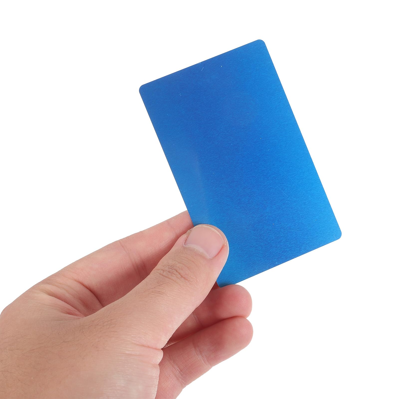 SHINEOFI 5 Juegos Tarjetas De Presentacion Tarjeta De Visita De Bricolaje Tarjetas De Visita De Metal Para Grabar Grabadas De Nombre Aluminio 25 Piezas * 5