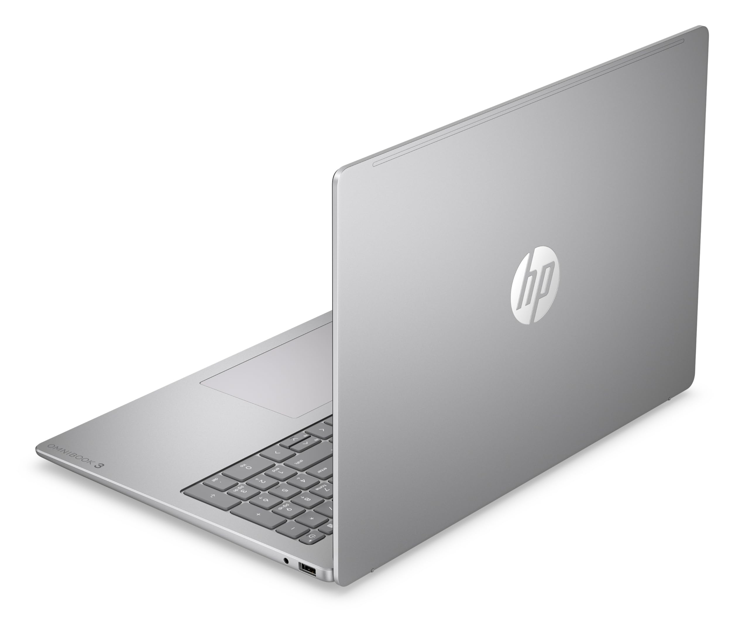 HP OmniBook 3 16-bz0000sf Ordinateur Portable 16" 2K IPS, PC Portable (Qualcomm Snapdragon X X1-26-100, RAM 16 Go, SSD 512 Go, Qualcomm Adreno GPU, Windows 11), Laptop Argent, Clavier AZERTY