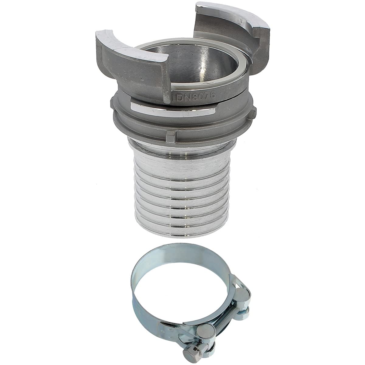 Raccord symétrique guillemin, DN 80 x 75 mm, avec collier à tourillon