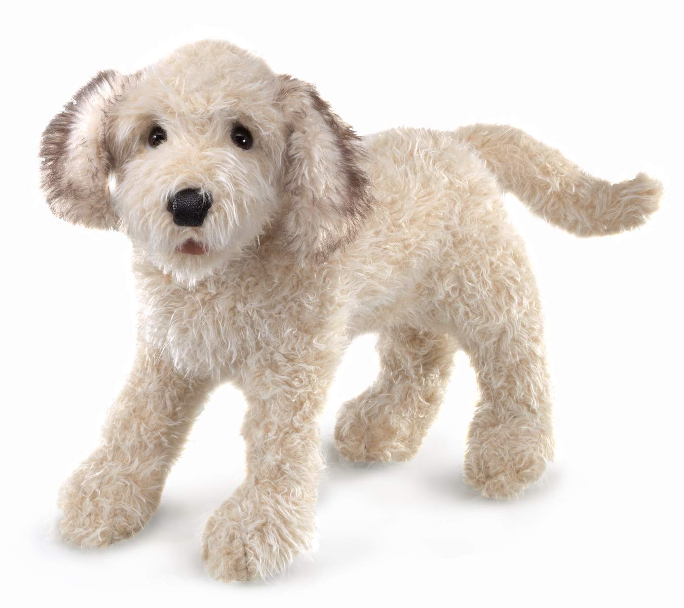 Labradoodle Hand Puppet, One Size, Multi, White