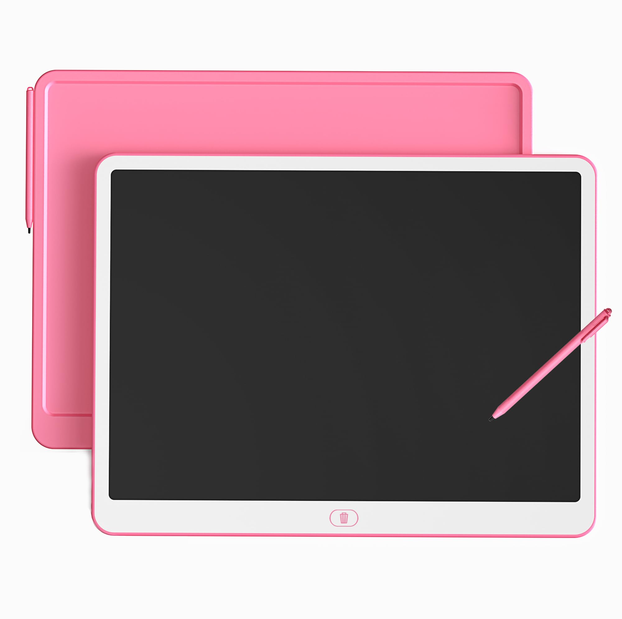 TEKFUN 20inch LCD Writing Tablet with Stylus, Erasable Doodle Board Mess Free Drawing Pad for Kids, Car Trip Educational Toys Birthday Christmas Gift for 3 4 5 6 7 Girls Boy(Pink)