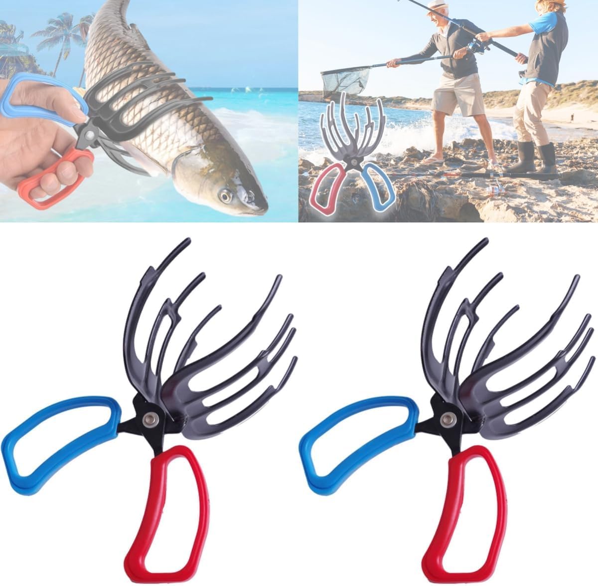 3 Claw Fish Gripper,2026 New Fishing Pliers Gripper Metal Control Clamp Tong Tackle Tool, Multi-Functional Fish Grip Fishing Accessories for Catch Fish