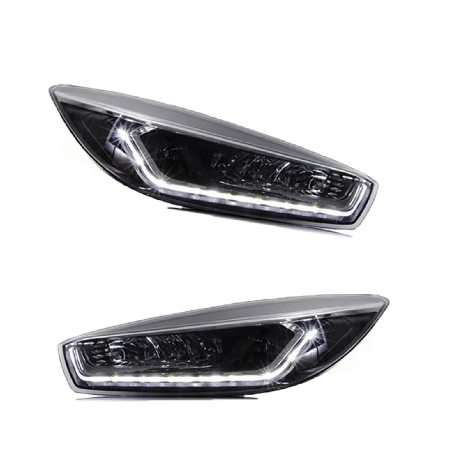 Gruppo Fari Abete Compatibile Con Chevy Per Cruze 2015 2016 2017 Fari DRL Indicatori Di Direzione Abbaglianti Angel Eye Proiettore Lente Gruppo Ottico Anteriore(Xenon)