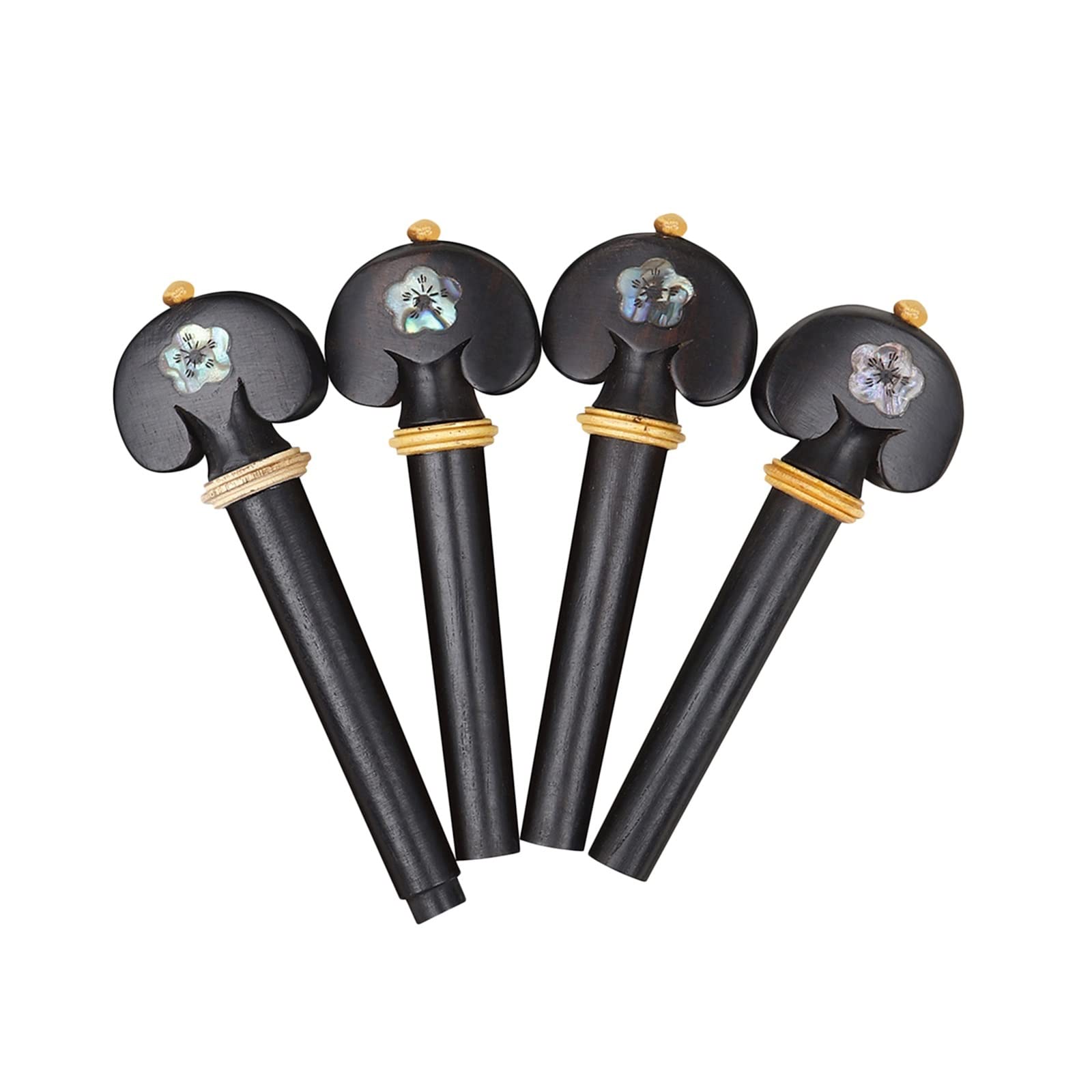 NYMFEA yaoqijie 4X ébano 3/4 4/4 Clavijas de afinación de violín Accesorios de Instrumentos de Cuerda de Madera Ukelele Clavijas de afinación de Guitarra acústica clásica Lasting