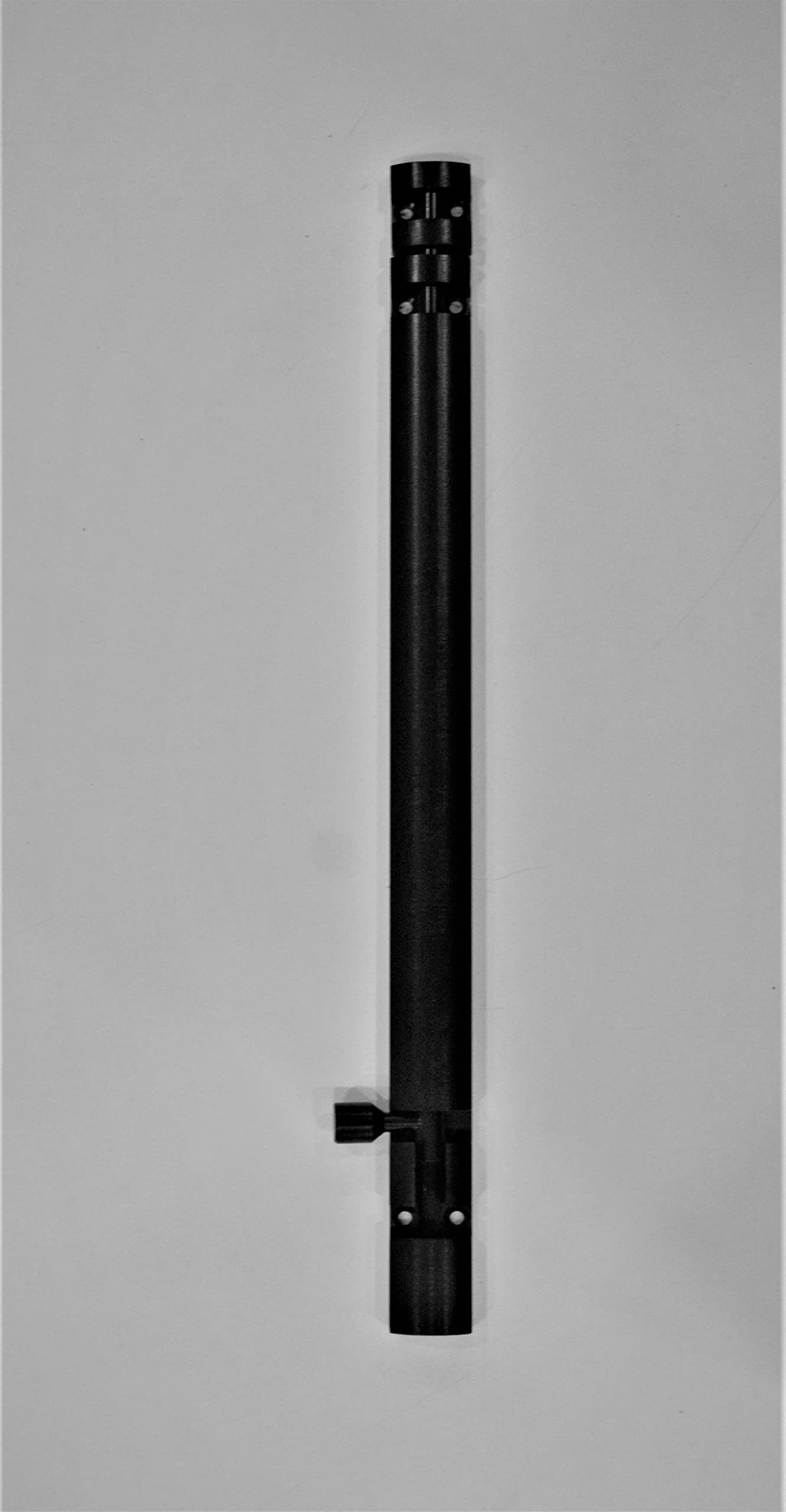 DHAKAD Lot de 2 boulons tour en acier inoxydable finition noire 600 mm