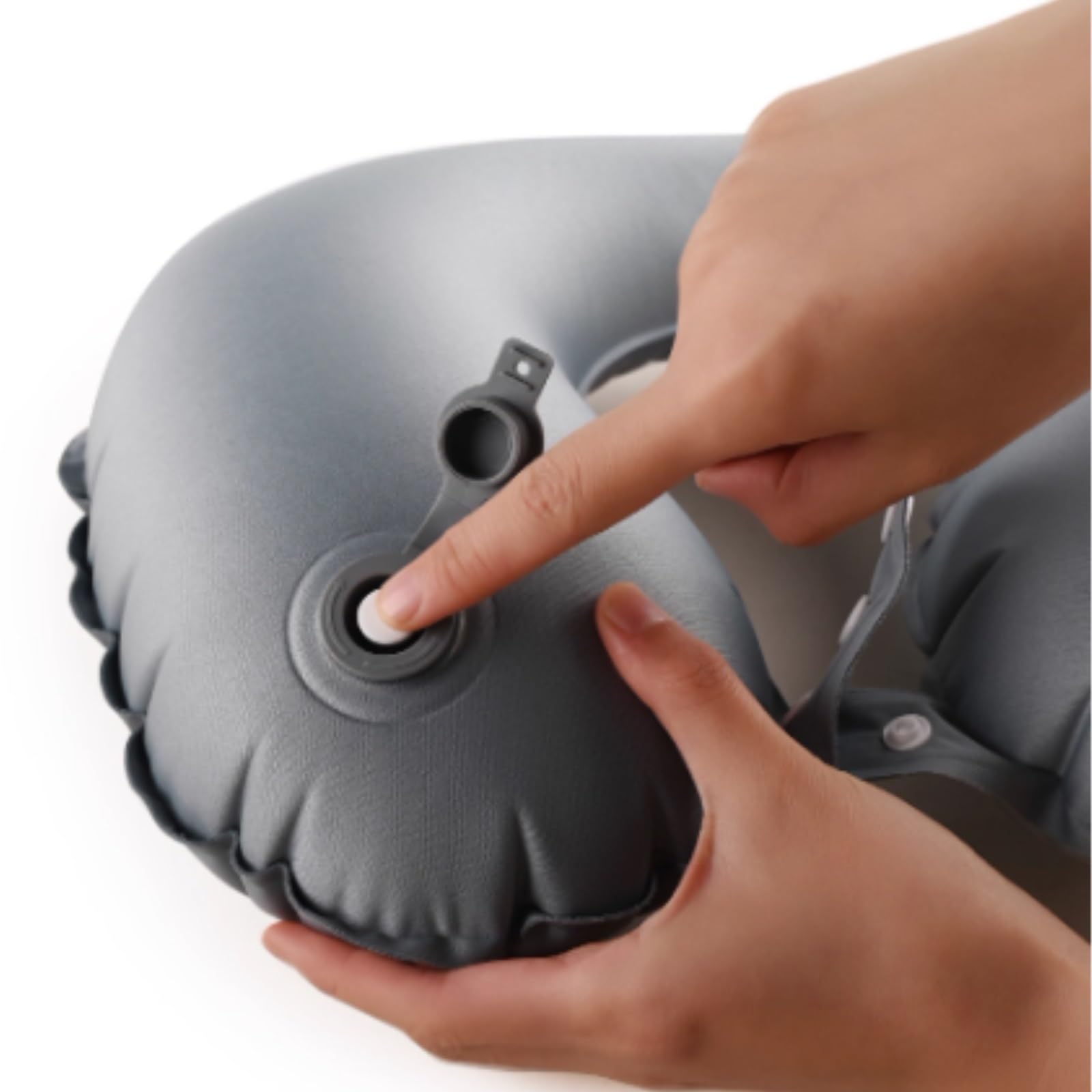 Almohada De Viaje Cuello Oficina Almohada Inflable For El Cuello, Portátil, For Siestas, For Viajes Accessorios De Viaje(Grey)