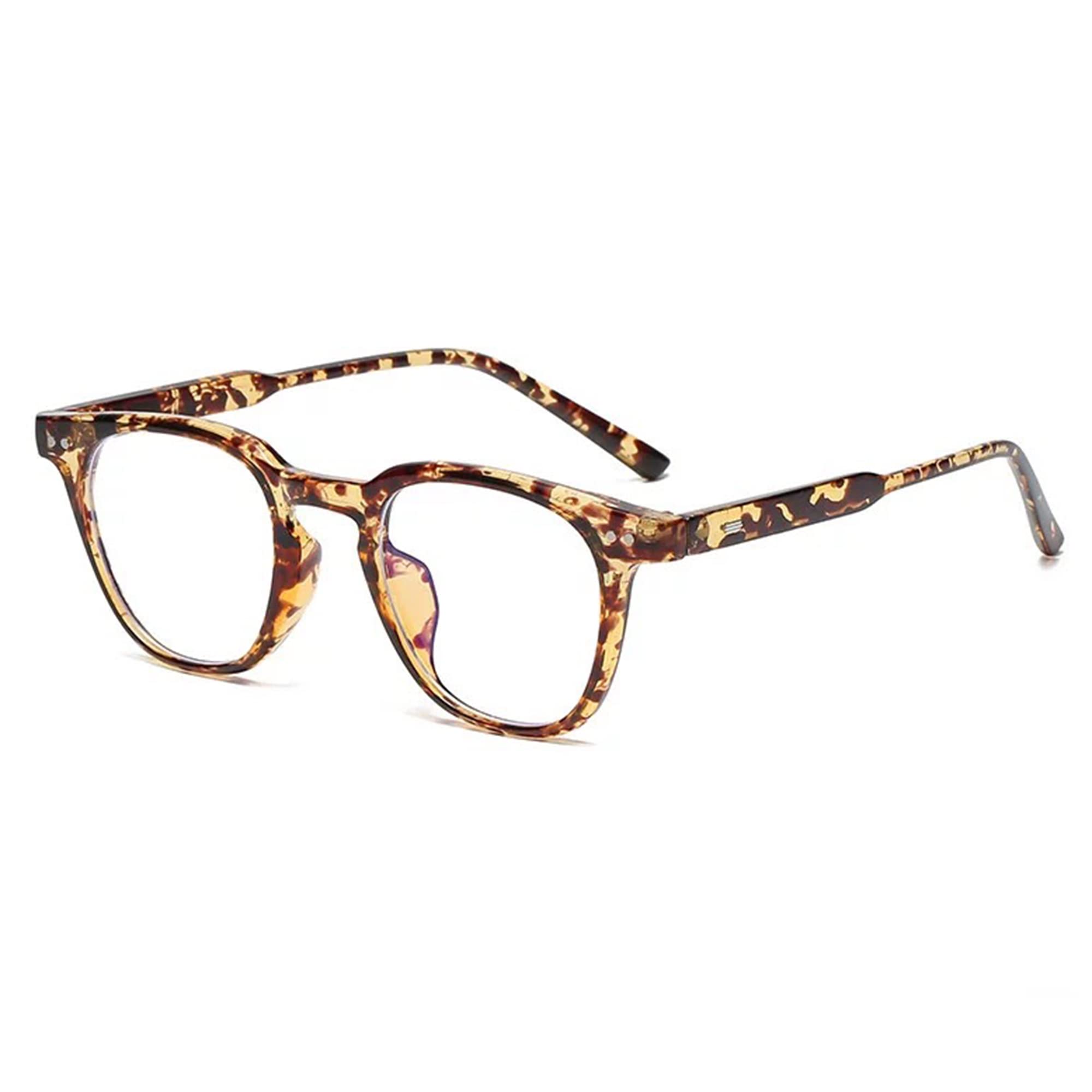 AUGEN by Visions India - Occhiali unisex con lenti taglio blu e rivestimento antiriflesso protegge gli occhi dalla luce blu del computer, cellulare, tablet, portatili (potenza zero) (107