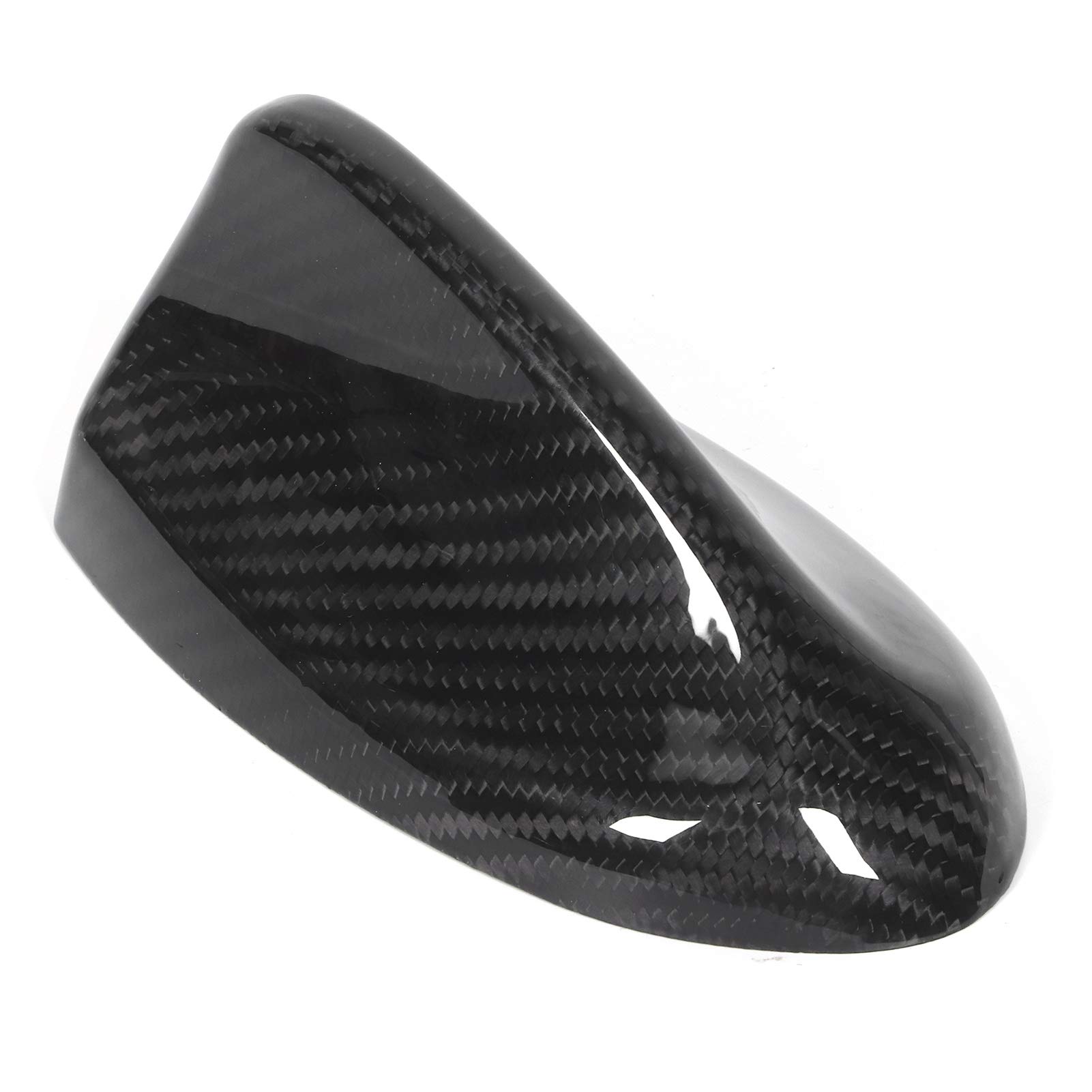 Sonew Copertura Antenna per Auto in Fibra di Carbonio Fin Trim Decorazione Lucida Adatta per/Stelvio