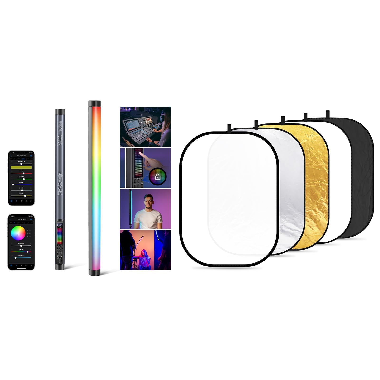 Amazon.com : NEEWER TL60 RGB Tube Light with 59