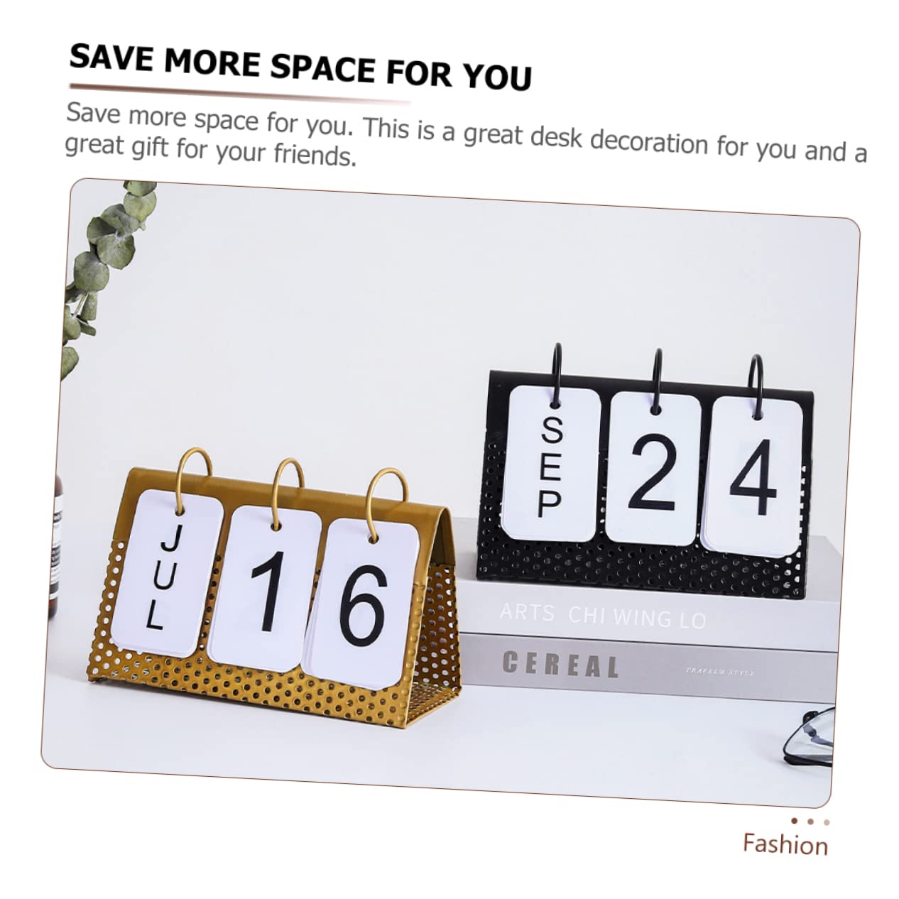 Lurrose 5stücke Metall Tischkalender Minimalistischer -kalender Für Schreibtisch Und Büro Eisenkonstruktion Drehbar Stilvolles Für Zuhause Und Arbeitsplatz