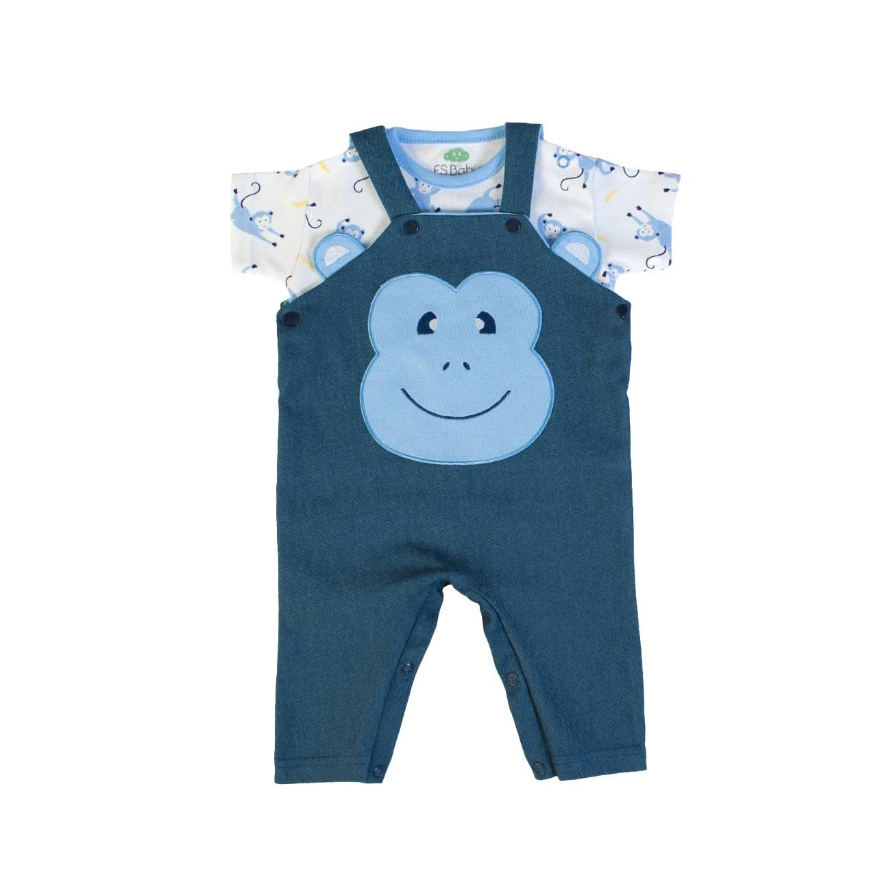 Conjunto de ropa de bebé de verano de 3 a 24 meses para niño, algodón, vaqueros, camiseta de media manga + mono pantalones de traje de traje a juego, turquesa, 9 mes