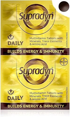 Supradyns Daily Multivitamin Tablets For Men & Women With Essential Zinc, 12 Vitamins, 5 Trace Elements For Daily Immunity & Energy, 150 Tablets #TOP2