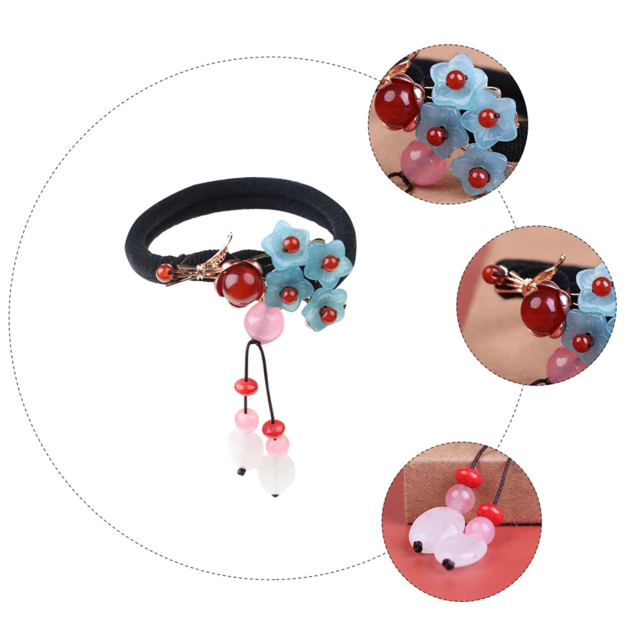 3stücke Vintage Haargummi Für Frauen Retro Haarschmuck Mit Exquisitem Design Passend Für Und Andere Traditionelle Outfits Für Alltägliche Anlässe Und Partys Für Dickes Und