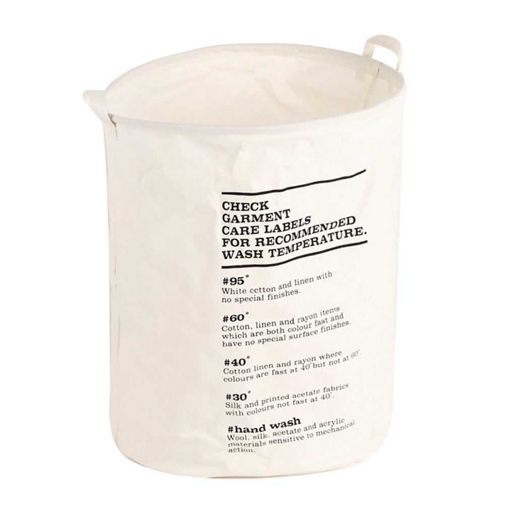 Dooxi Round Laundry Hamper Clothes Storage Basket Robust Waterproof Storage Bags with Handles