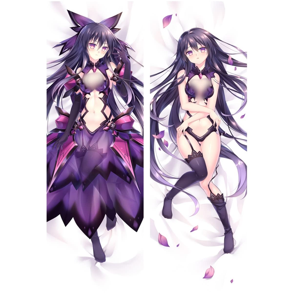 ZnosngDate a Live Yatogami Tenka Case Hugging Pillow Cover Stuffed Dakimakura Double-Sided Print Pillowcase 150x50cm (Yatogami Tenka 1)